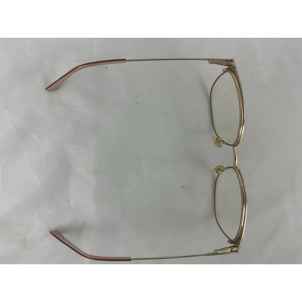 Calvin Klein Eyeglasses Frames Red Cat Eye Rose Gold Tone 52-15-135 CK18108 600
